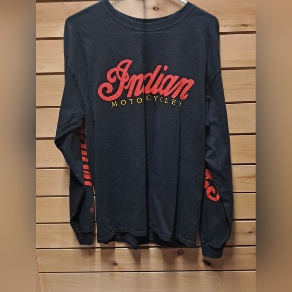Indian Motorcycle Long Sleeved Tee Shirt Size L - Picture 1 of 3